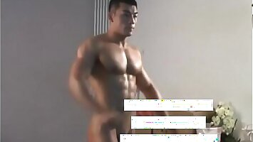 Meili Series - Muscular Jock Hunk Showing His Hot Body ( Behind The Scene )